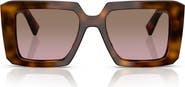Prada 51mm Gradient Square Sunglasses