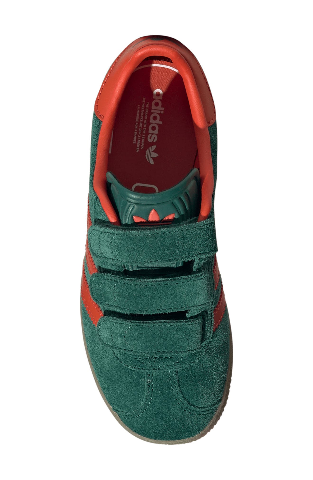 Gazelle Sneaker, Alternate, color, GREEN/ RED/ GUM