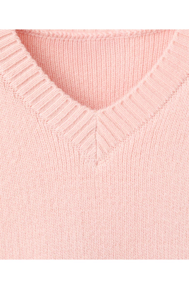 MANGO V-Neck Sweater, Alternate, color, Pastel Pink