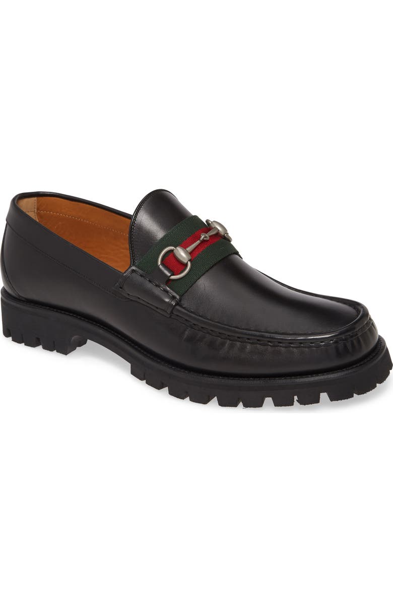 Gucci Bit Lug Loafer, Main, color,