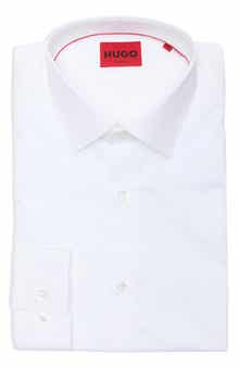 BOSS Valerio Solid Cotton Button-Up Shirt