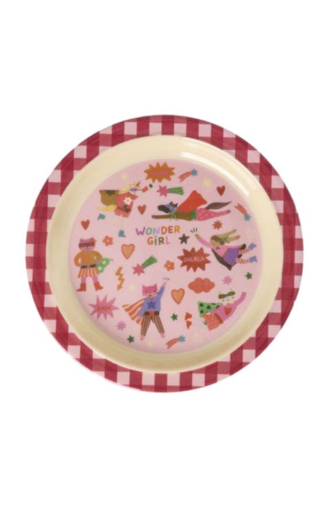 Melamine Kids Lunch Plate Hero