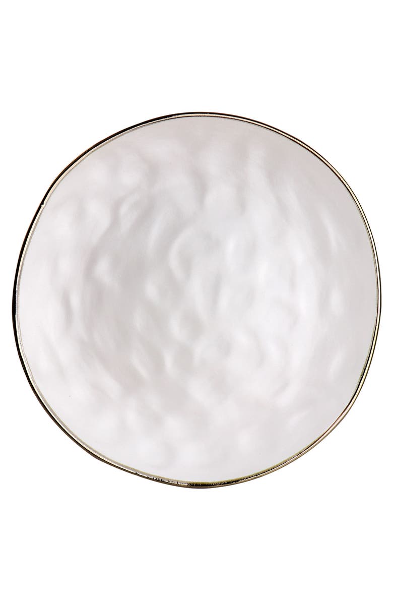 Elama Roman 16 Piece Stoneware Dinnerware Set, Alternate, color, White