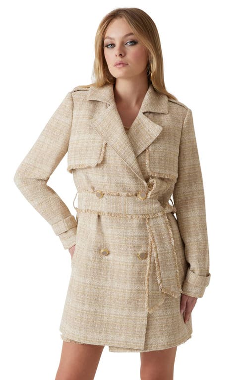 Marciano Mariah Cotton Blend Trench Coat In Green