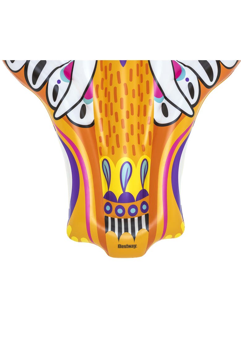 Inflatable Flirty Fiesta Elephant Pool Water Beach Float, Alternate, color, Multicolored