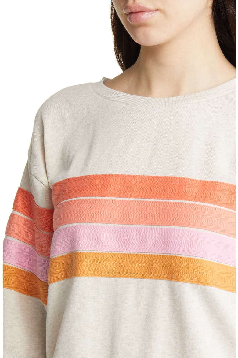 Day Break Crewneck Cotton Sweatshirt, Alternate, color, OATMEAL MARLE