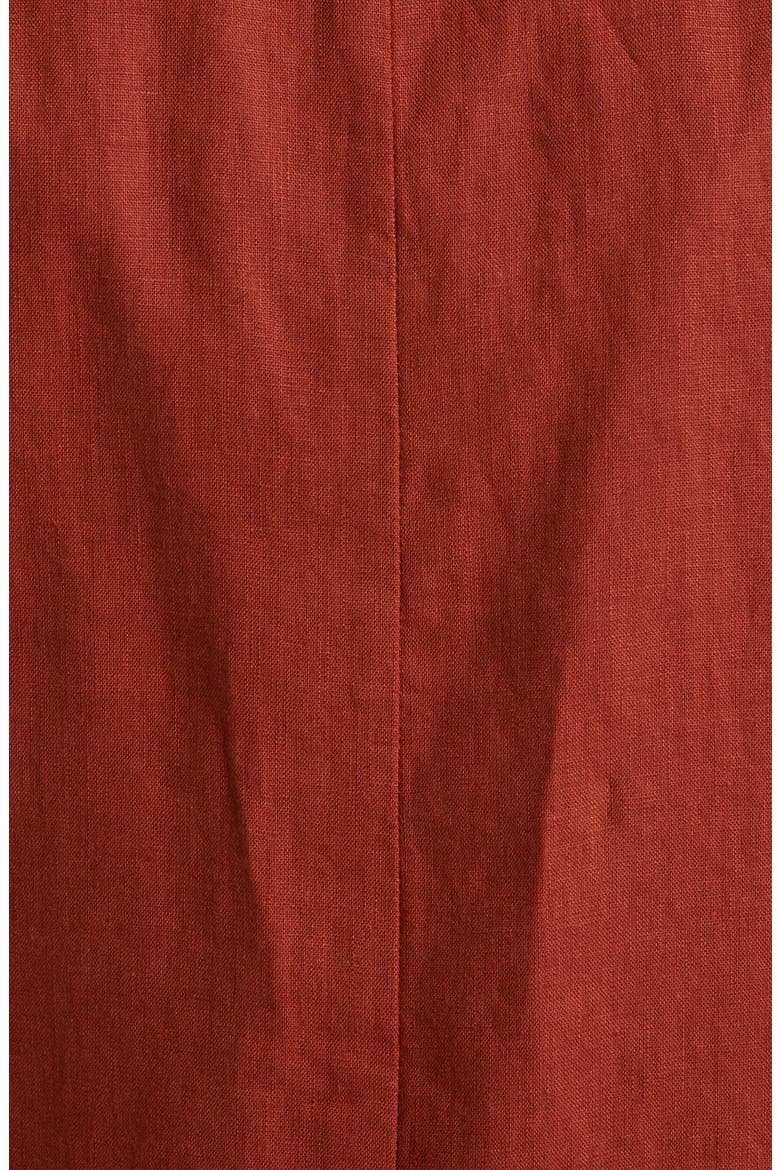 The Larsen Linen Vest, Alternate, color, DUSTY REDWOOD
