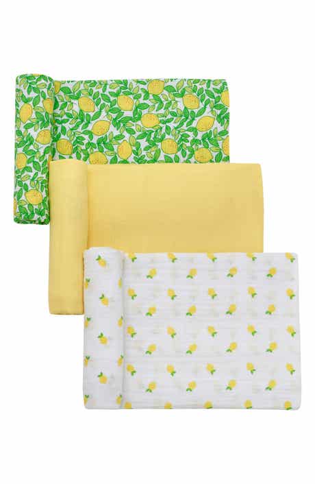 Little Me 3-Pack Cotton Muslin Swaddle Blankets