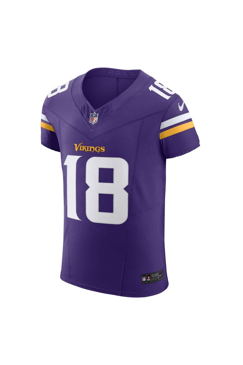 Men's Nike Justin Jefferson Purple Minnesota Vikings  Vapor F.U.S.E. Elite Jersey, Alternate, color, Purple