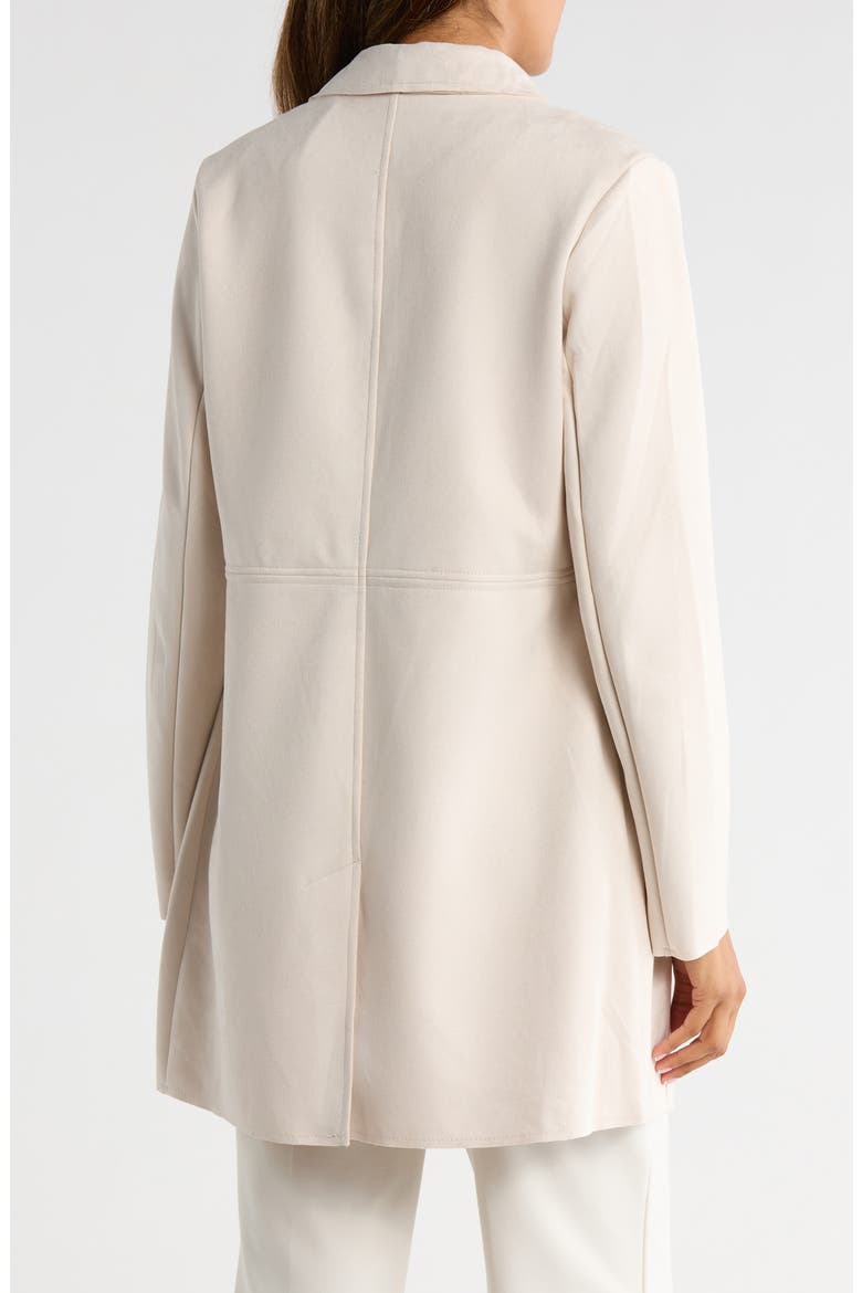 Faux Suede Car Coat, Alternate, color, LIGHT STONE
