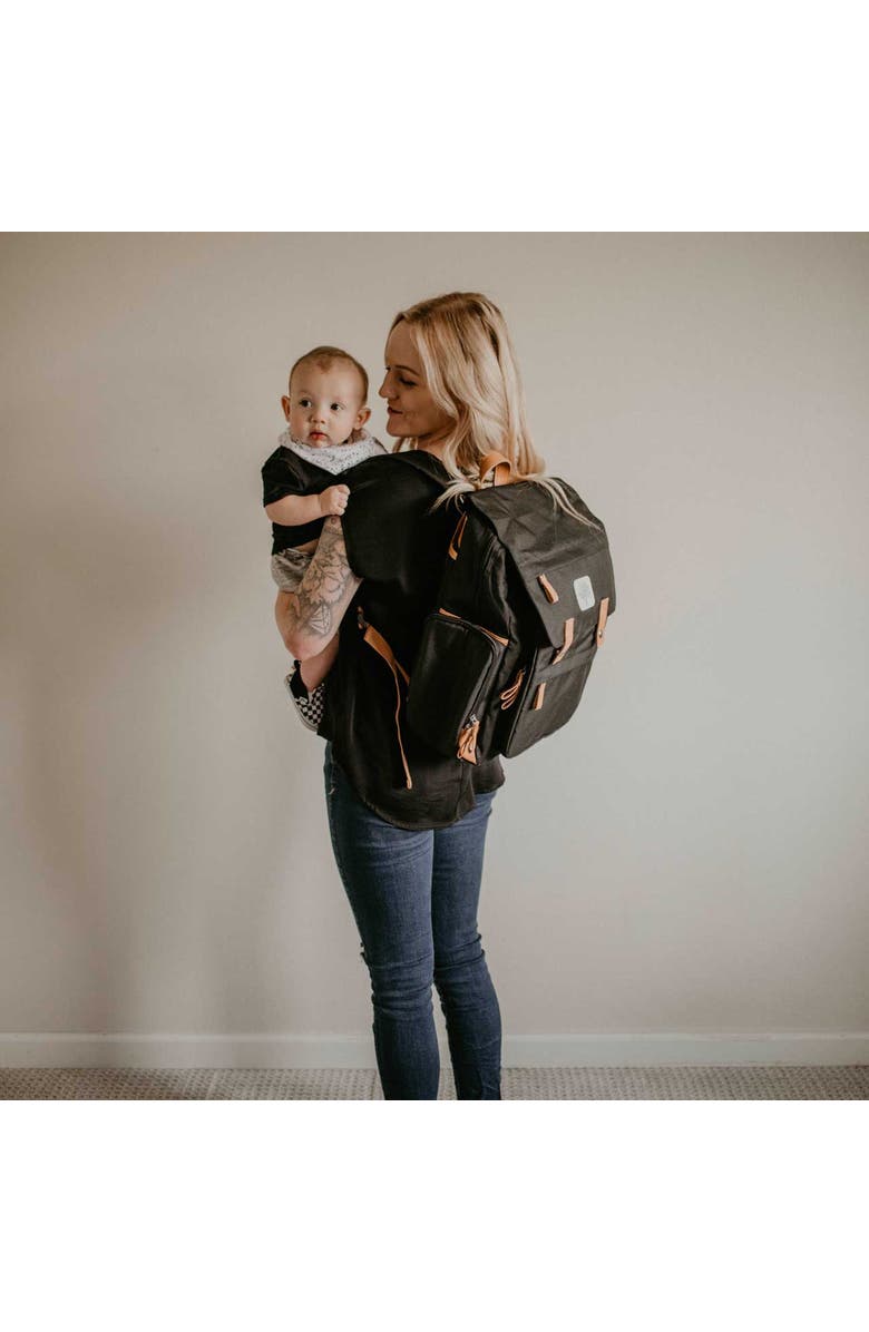 Parker Baby Co. Birch Bag Diaper Backpack, Alternate, color, Black