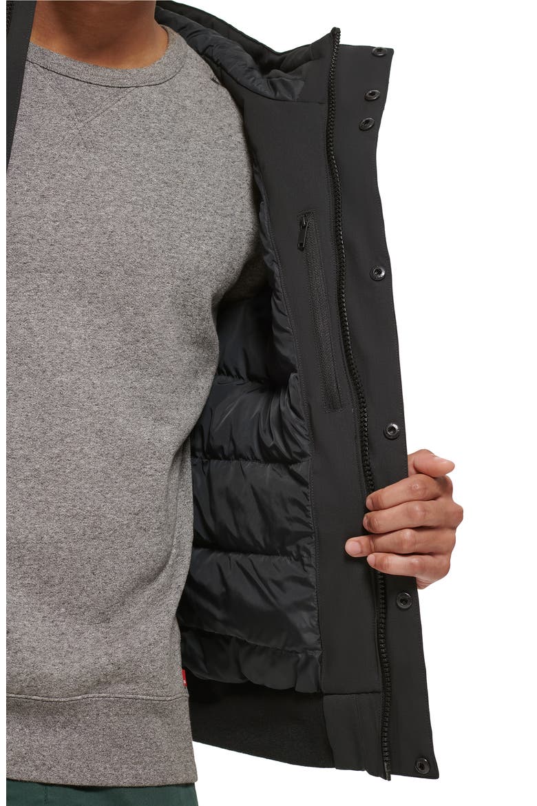 Stretch Arctic Hooded Jacket, Alternate, color, BLACK