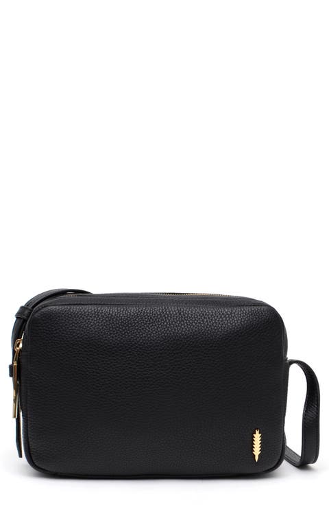 Shay Leather Camera Crossbody Bag