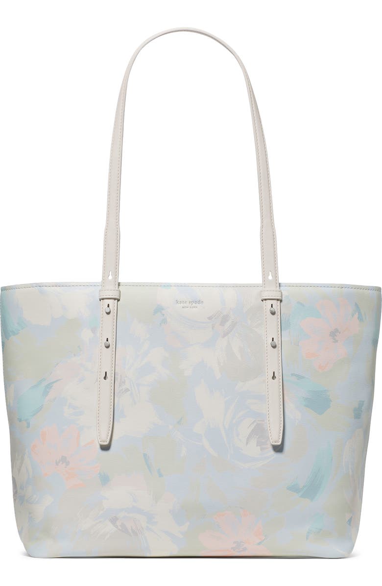 Kate Spade New York do it all fine grain leather tote, Main, color, Multi