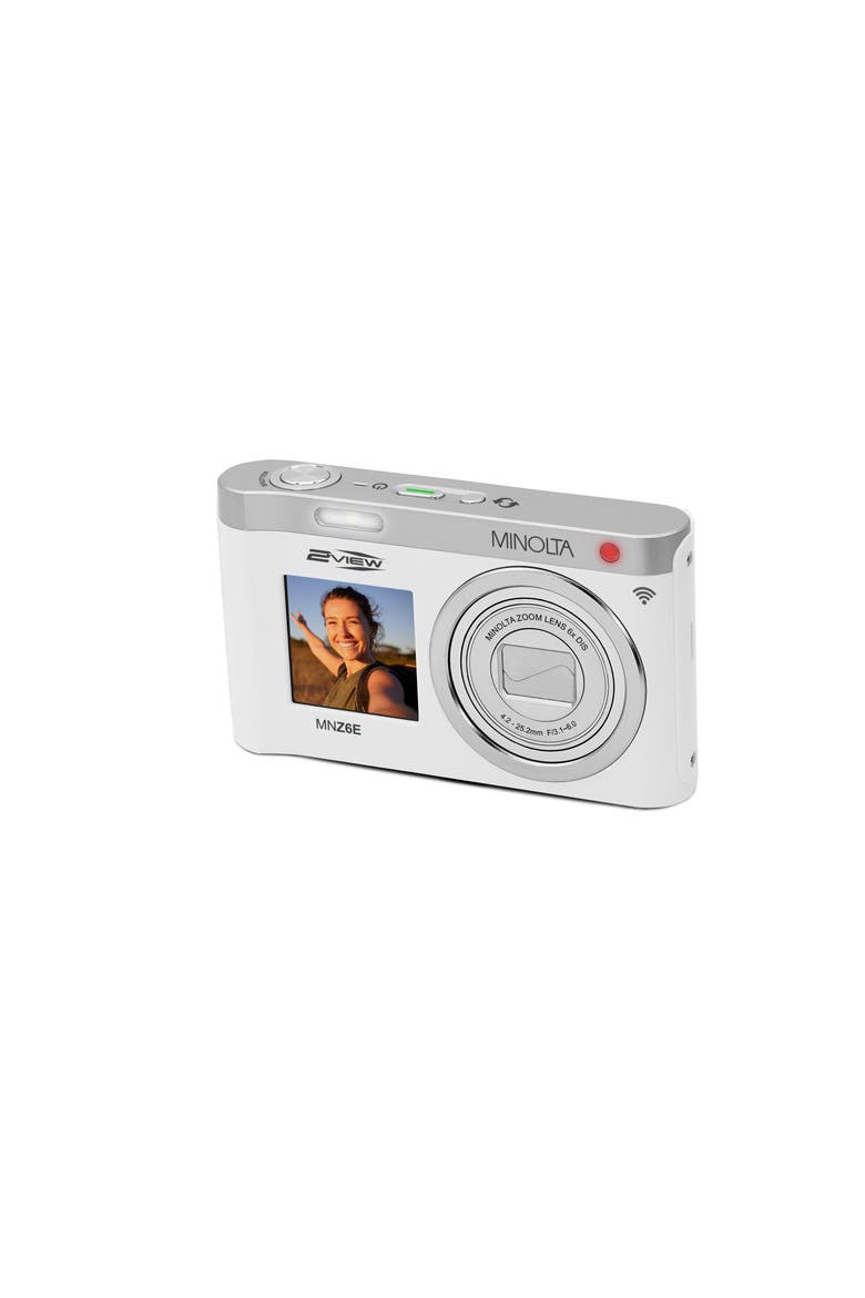 MNZ6E 2VIEW 64 MP / 4K Dual Screen Camera w/6X Zoom, Main, color, White