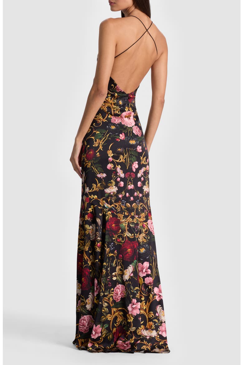 Milta Floral Mermaid Slipdress, Alternate, color, EVERMINE