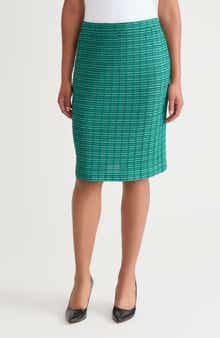 Ottoman Stitch Pencil Skirt