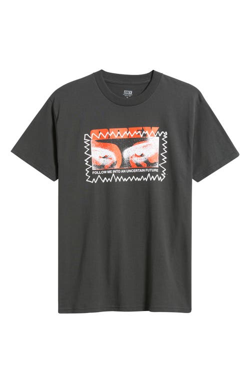Obey Vital Signs Graphic T-shirt In Gray