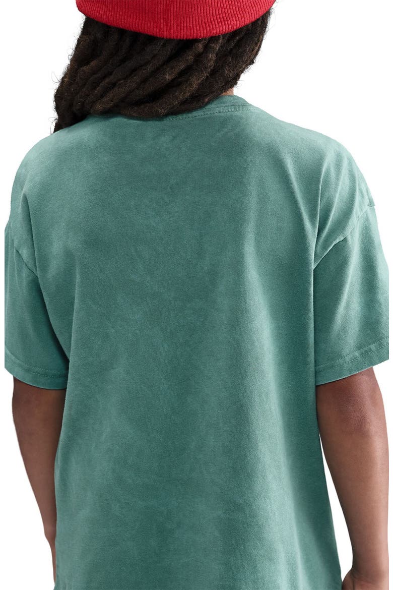 Kids' Sportswear Club Washed Cotton T-Shirt, Alternate, color, BICOASTAL
