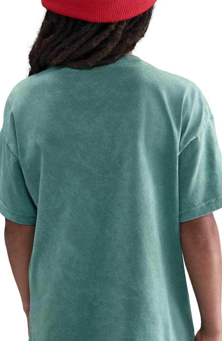 Nike Kids' Sportswear Club Washed Cotton T-Shirt, Alternate, color, Bicoastal