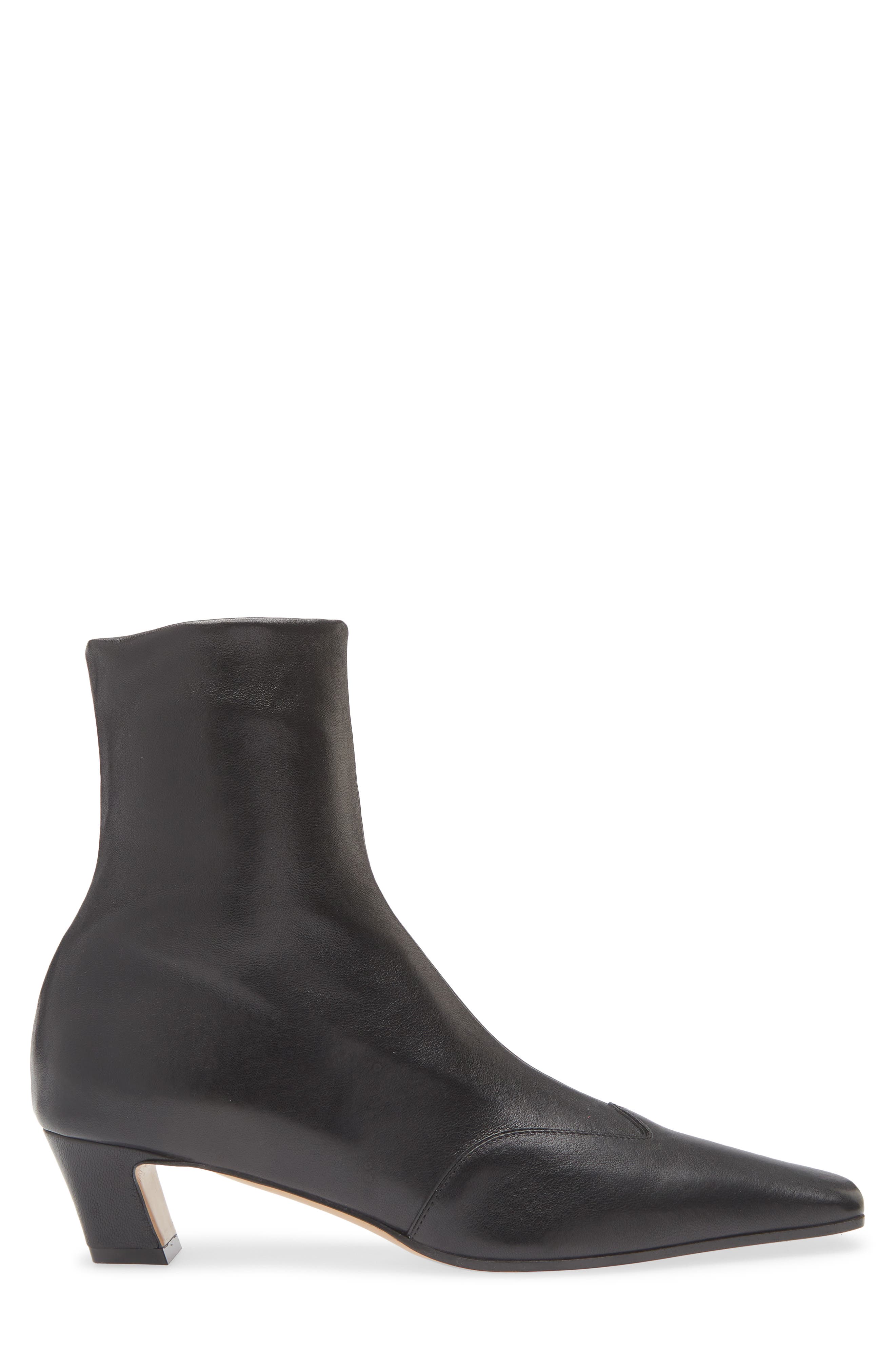 Khaite Nevada Square Toe Bootie, Alternate, color, Black