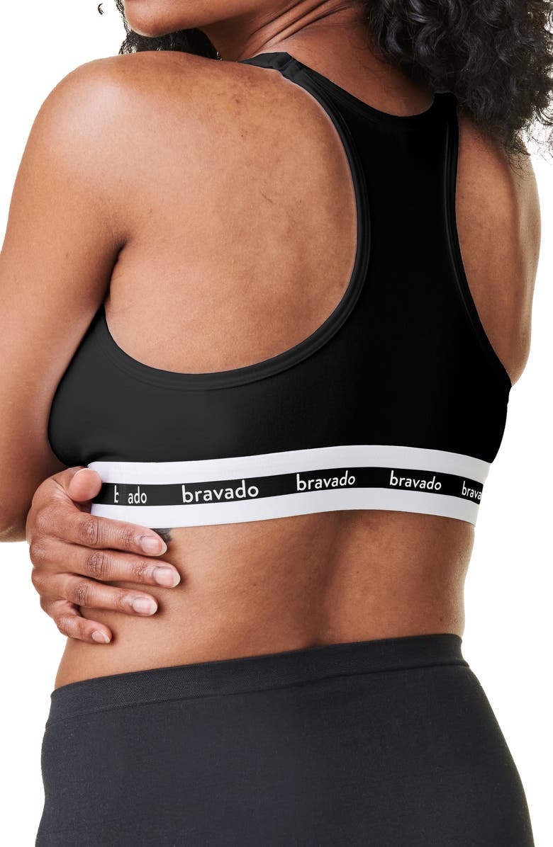 Bravado Designs Original Organic Cotton Blend Maternity/Nursing Bra, Alternate, color, Black