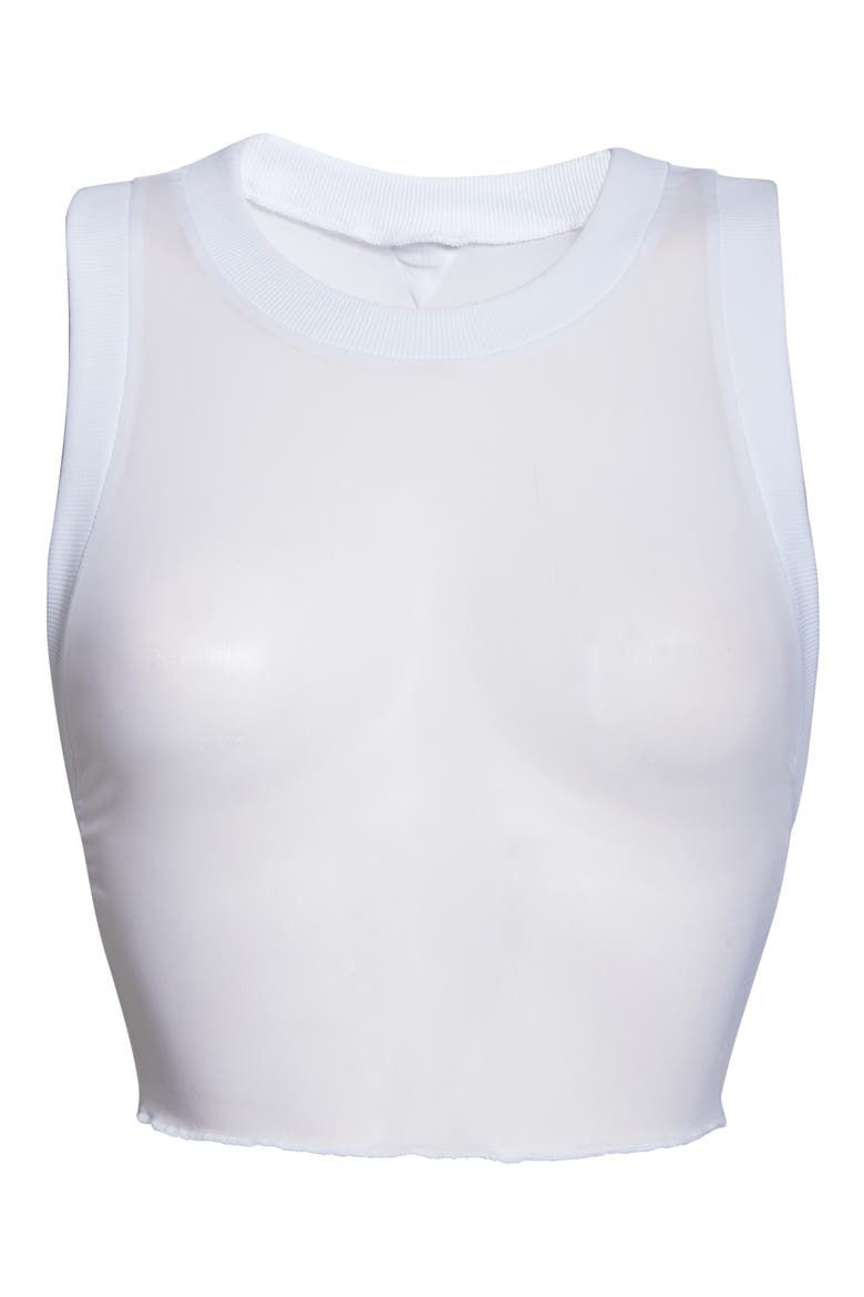 Vision Mesh Tank, Alternate, color, WHITE