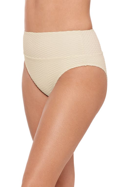 S3 Ultra High Waist Banded Swim Bottoms In Pearl