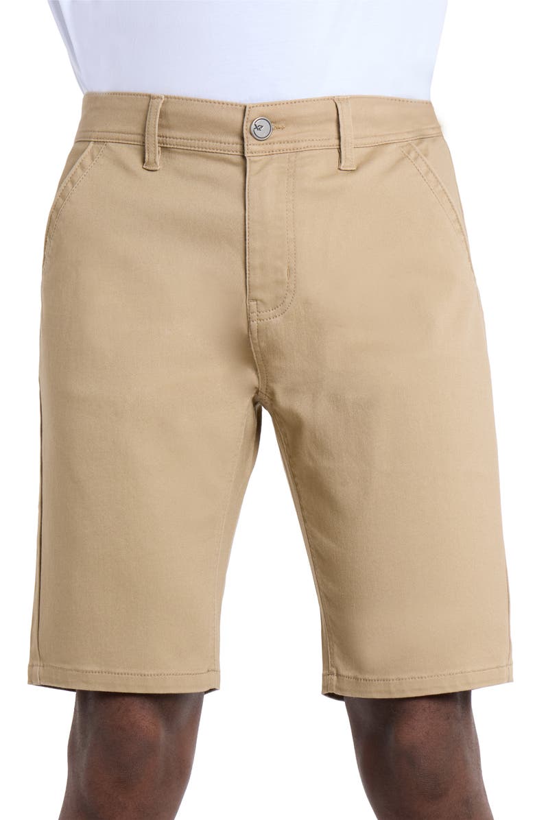 XRAY Flat Front Chino Shorts, Alternate, color, Khaki