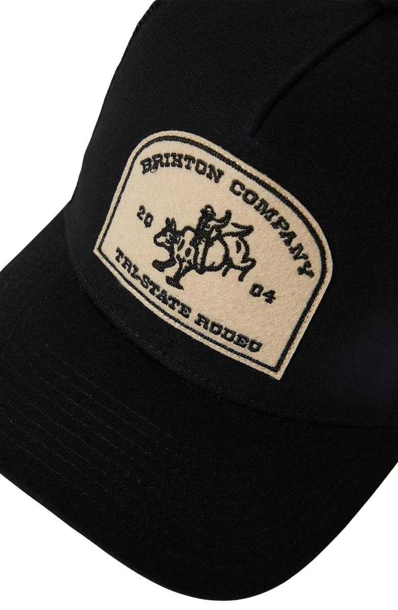 Brixton Danforth NetPlus<sup>®</sup> Trucker Hat, Alternate, color, Black/ Black