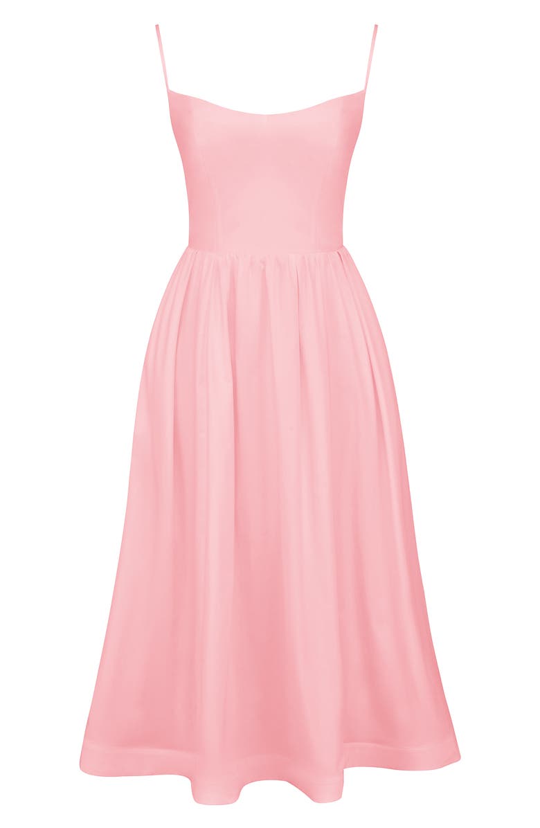 HOUSE OF CB Lolita Fit & Flare Midi Sundress, Alternate, color, Pink Flared