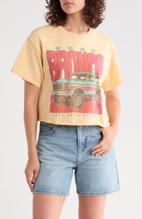Ford Bronco Graphic Cropped T-Shirt