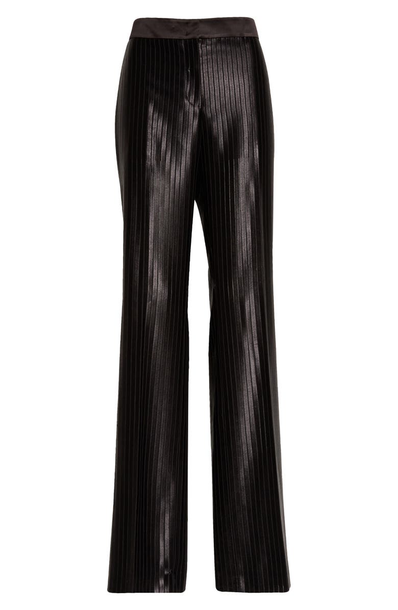 Akris Carl Embroidered Stripe Satin Pants, Alternate, color, 