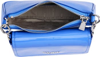 double up patent leather crossbody bag