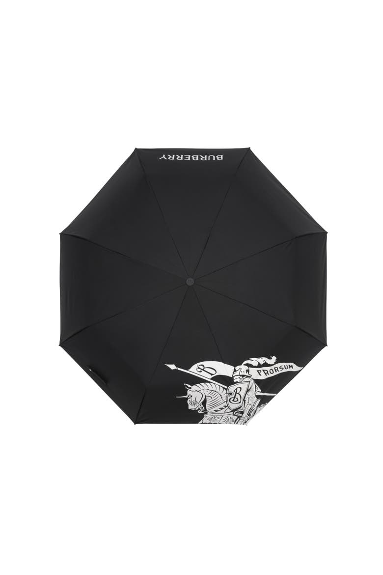 Knight Folding Umbrella, Alternate, color, Black