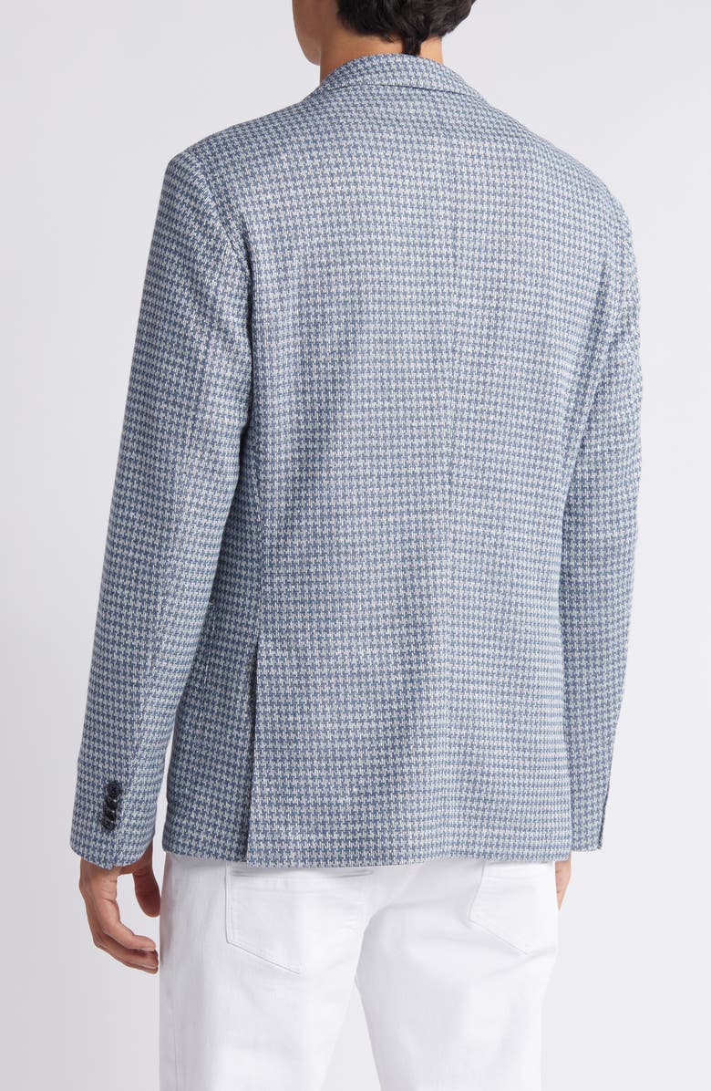 BOSS Hanry Houndstooth Linen & Cotton Blend Sport Coat, Alternate, color, Bt Bu