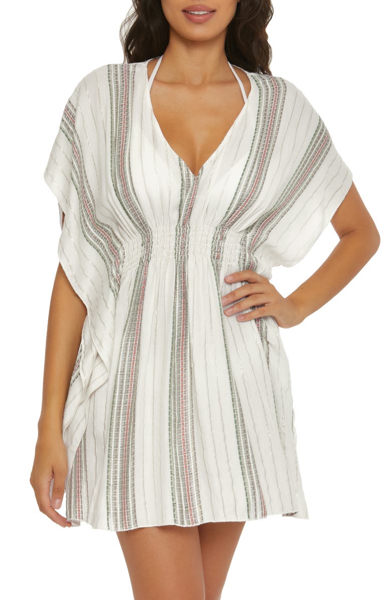 Becca Radiance Woven Cover-Up Tunic, Main, color, 