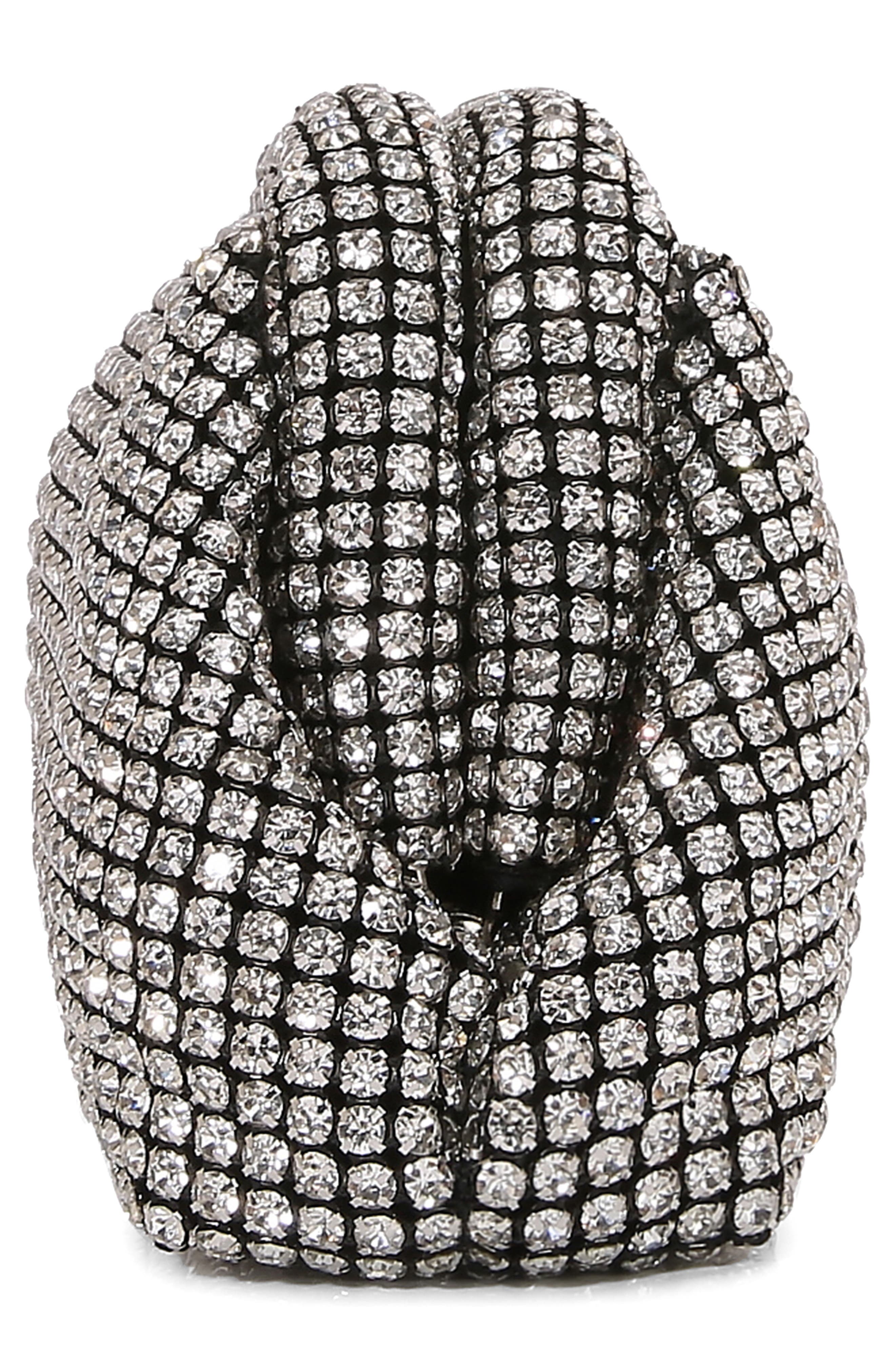 Crystal Clutch, Alternate, color, SILVER