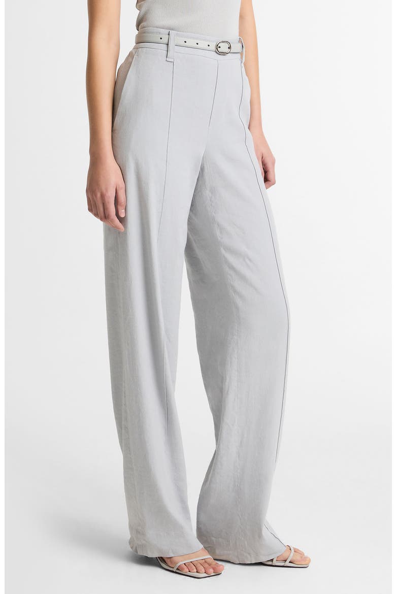 Joan High Rise Linen Blend Pull-On Pants, Alternate, color, BAY MIST