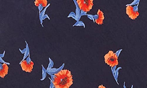 KAREN KANE KAREN KANE FLORAL PUFF SLEEVE MIDI DRESS