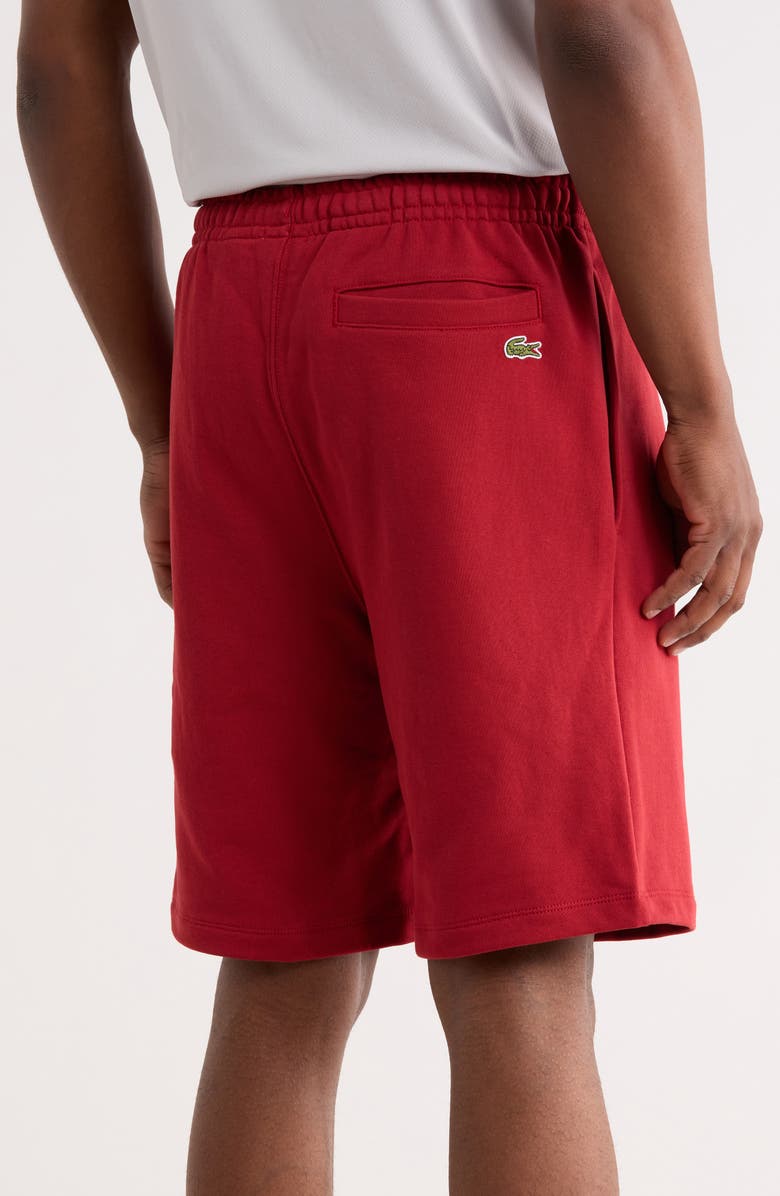 Lacoste Signature Fleece Shorts, Alternate, color, Ora