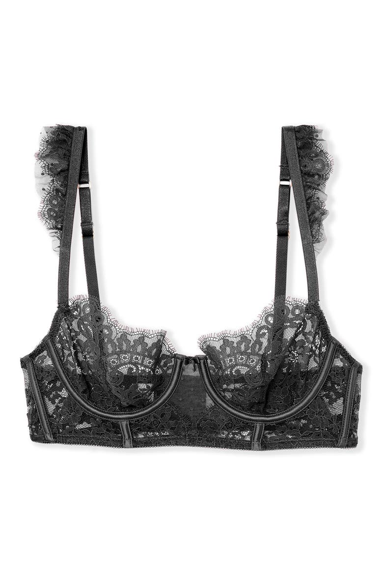 Infini N° 9 Bustier Underwire Bra, Alternate, color, BLACK