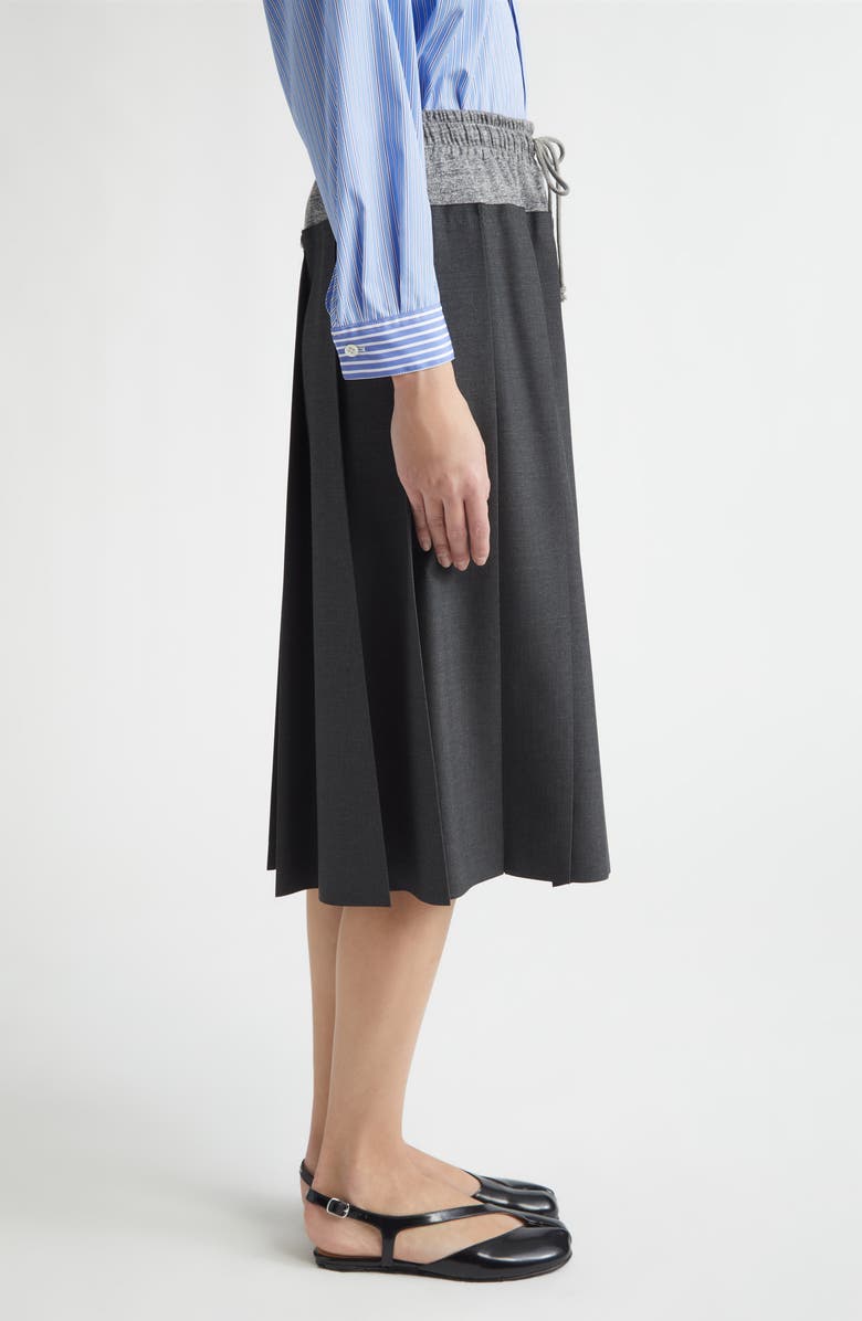Undercover Drawstring Pleated Skirt, Alternate, color, 