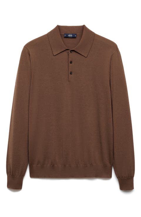 Merino Wool Polo Sweater