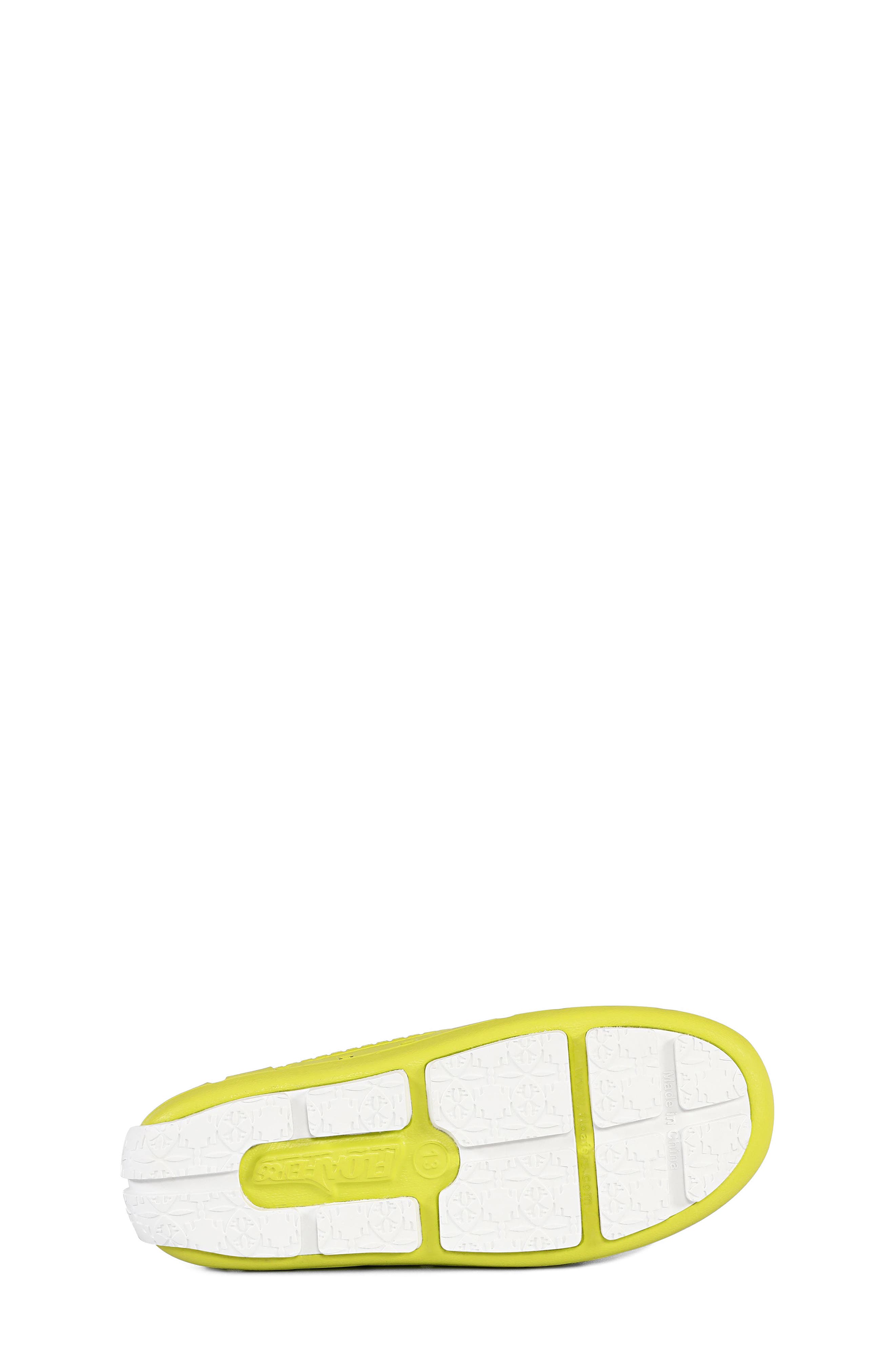 FLOAFERS Kids' Prodigy Waterproof Driver Loafer, Alternate, color, Lime/Bright White