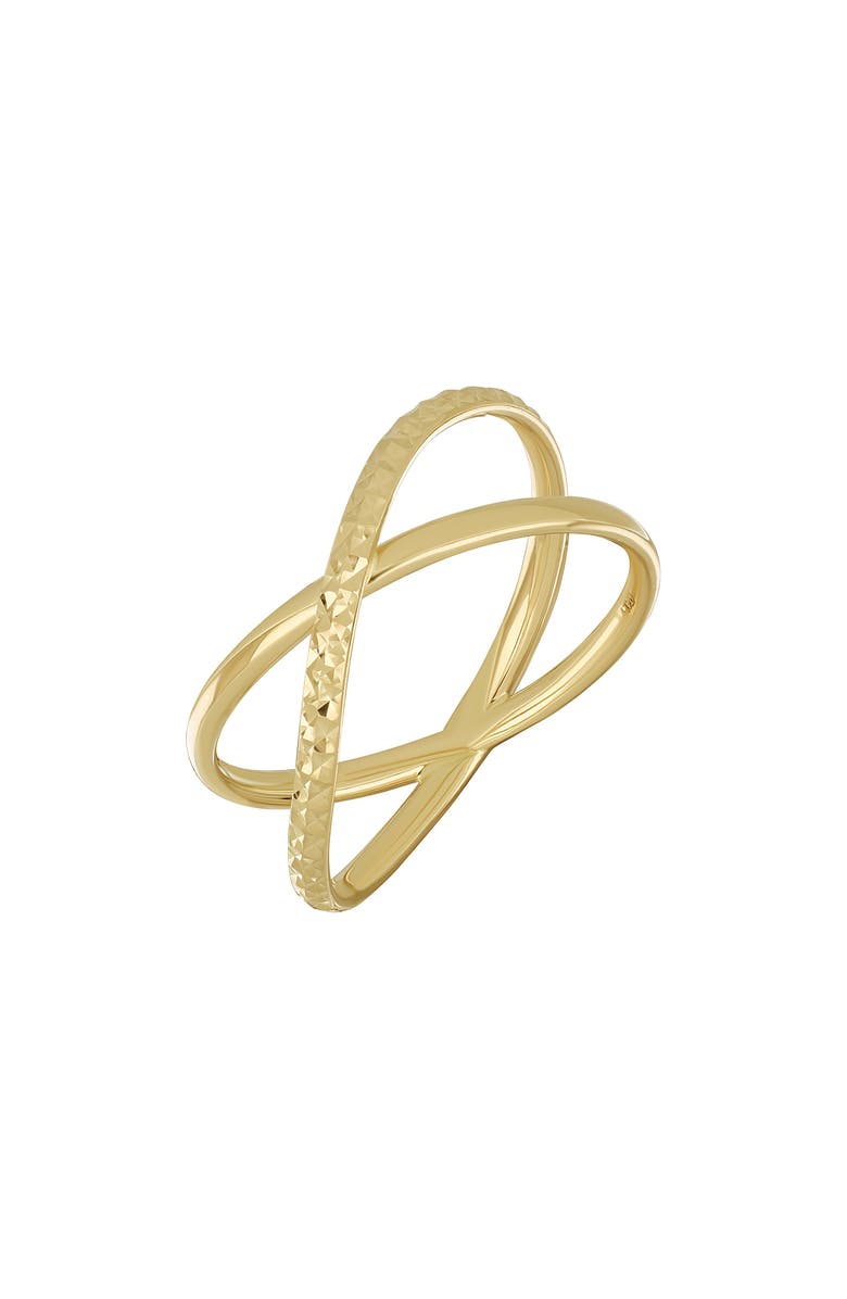 Bony Levy 14K Gold Crossover Ring, Main, color, 