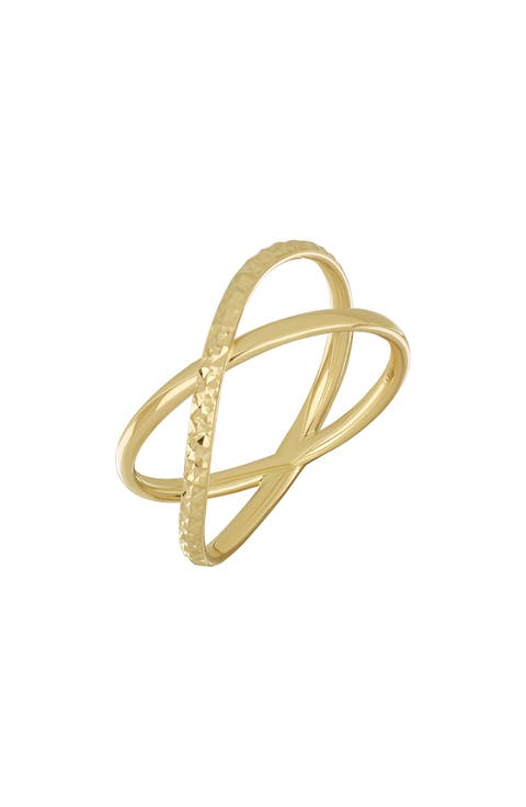 14K Gold Crossover Ring (Online Trunk Show)
