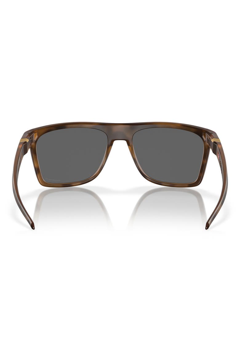 Leffingwell 57mm Prizm™ Polarized Rectangular Sunglasses, Alternate, color, BROWN TORT