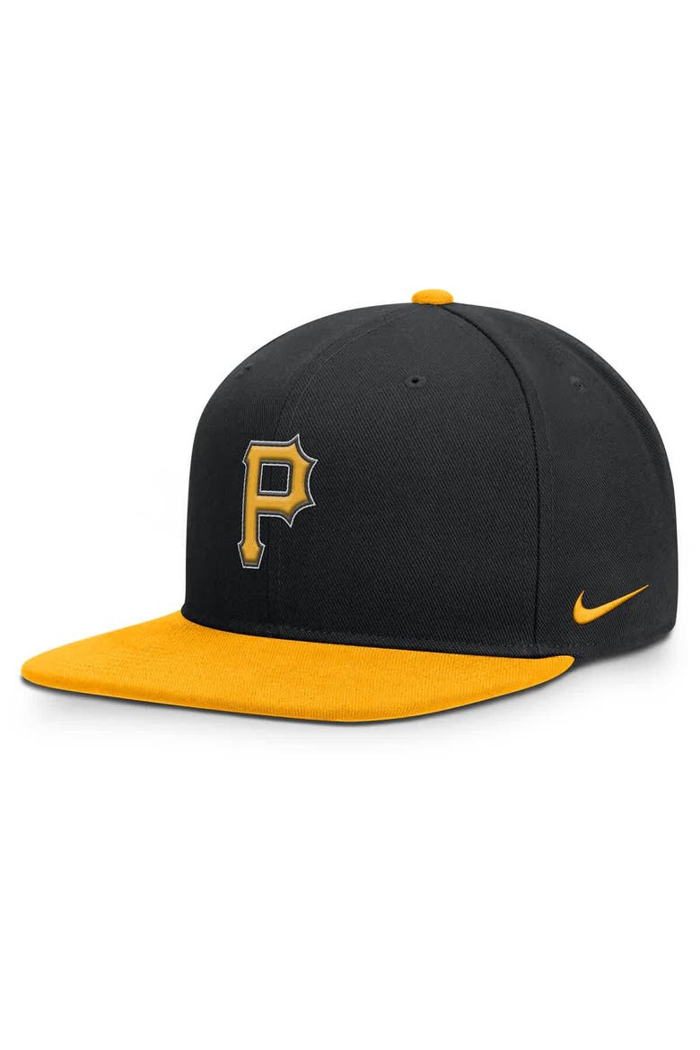 Men's Nike  Black/Gold Pittsburgh Pirates Primetime Pro Dri-FIT Snapback Hat, Main, color, Black