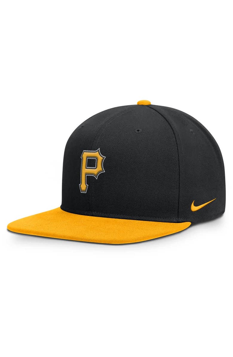 Nike Men's Nike Black/Gold Pittsburgh Pirates Primetime Pro Dri-FIT Snapback Hat, Main, color, Black